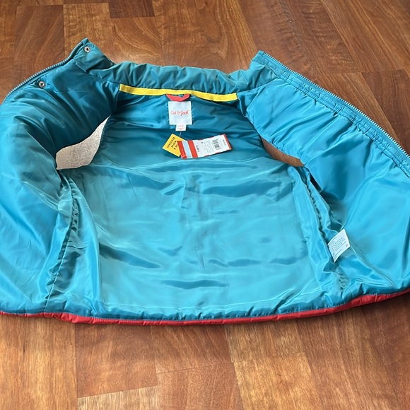 Brand new Cat & Jack Orange/blue stripe vest - Picture 10 of 13